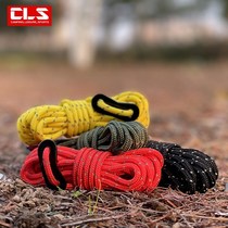 Outdoor camping 4mm REFLECTIVE ROPE TENT ROPE WITH FIXED BUCKLE 4 PIECES OF KIT DAYS CURTAIN PULL ROPE WINDPROOF CAMPER EXTENSION ROD ROPE
