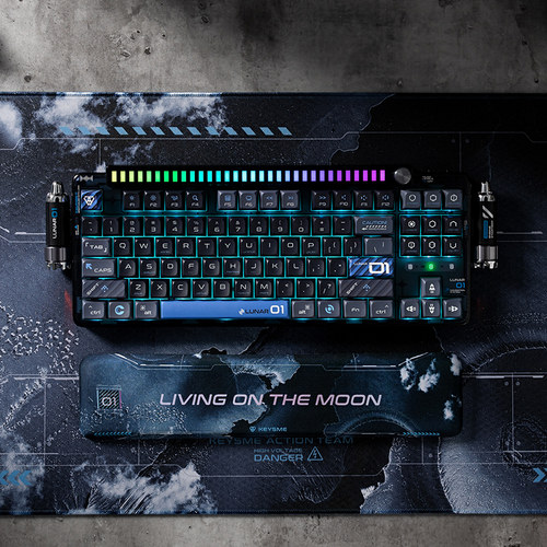 KeysMe Lunar01太空船客制化机械键盘无线三模游戏电竞专用87键 - 图2