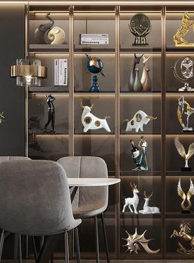 轻奢高档装饰摆件创意家居客厅电视酒柜玄关书架书房办公室工艺品
