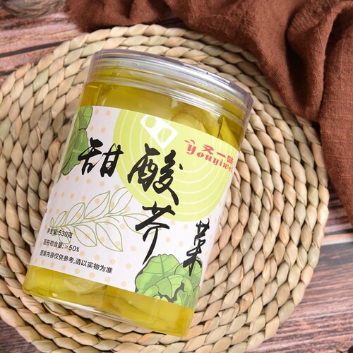 又一味甜酸芥菜530g爽口糖醋芥菜水晶白芥菜腌制酱腌泡菜广东特产 - 图3