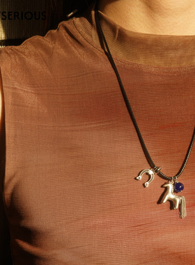 TONE TALE洞天 2025秋季新款小马桑尼多吊坠项链小众设计感项链