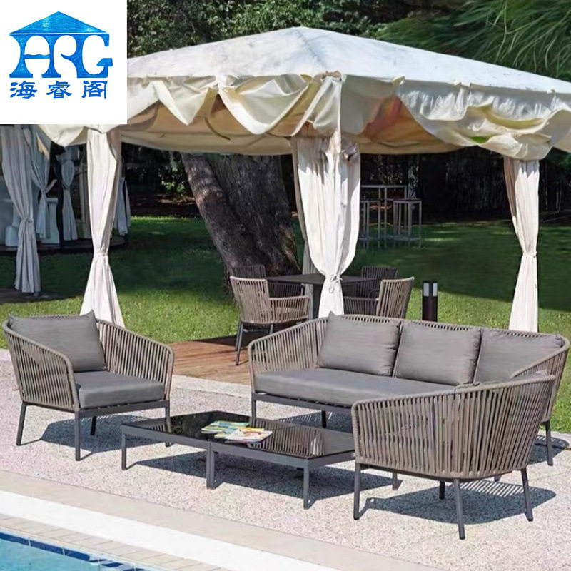 户外沙发庭院实木家具藤编椅花园休闲别墅酒店露天阳光房茶几组合,淘宝优惠券,粉丝福利购,淘宝优惠卷