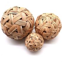 Handmade weaving overnight balls natural making vines Bamboo Strips Embroidered ball props Myanmar Decorative Crafts Ancient Football