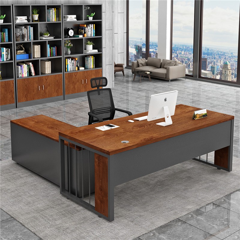 办公桌简约现代老板桌实木电脑桌职员桌经理桌办公室桌子办公家具-图2