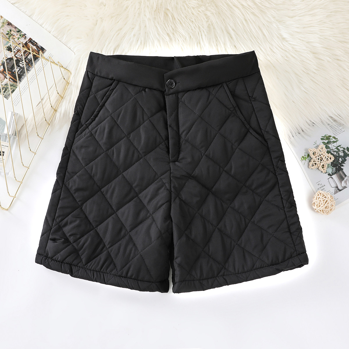 撤柜奥特莱斯清仓捡漏轻薄羽绒棉短裤女外穿冬季休闲百搭阔腿靴裤,淘宝优惠券,粉丝福利购,淘宝优惠卷