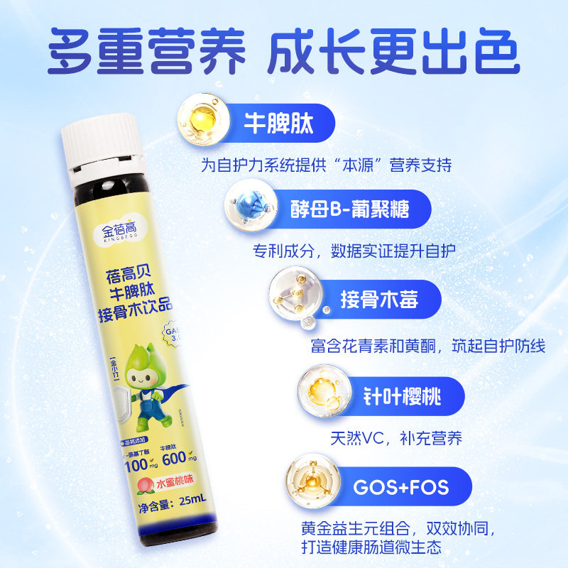 【新品u先试用】金蓓高牛脾肽γ-氨基丁酸gaba自护水*2瓶,淘宝优惠券,粉丝福利购,淘宝优惠卷