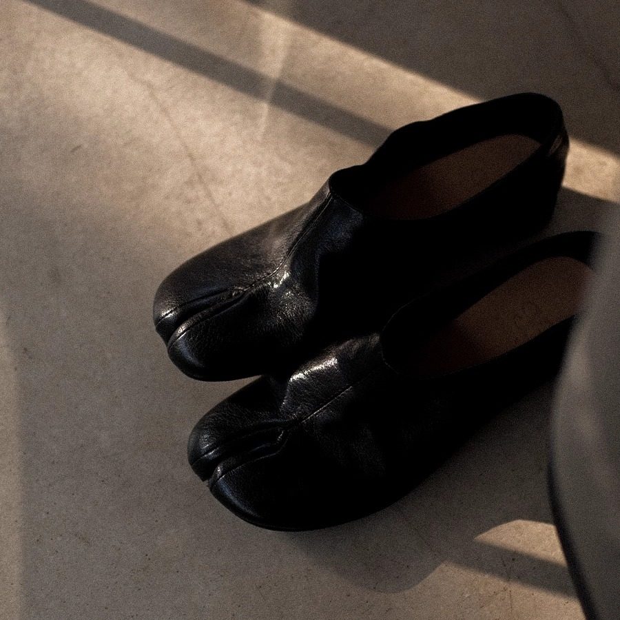 敦绿岛·淡人｜分趾系列粗跟深口乐福鞋四季单鞋,淘宝优惠券,粉丝福利购,淘宝优惠卷