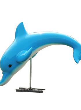 玻璃钢大型仿真海豚雕塑幼儿园房地产喷泉水池装饰海洋馆生物摆件