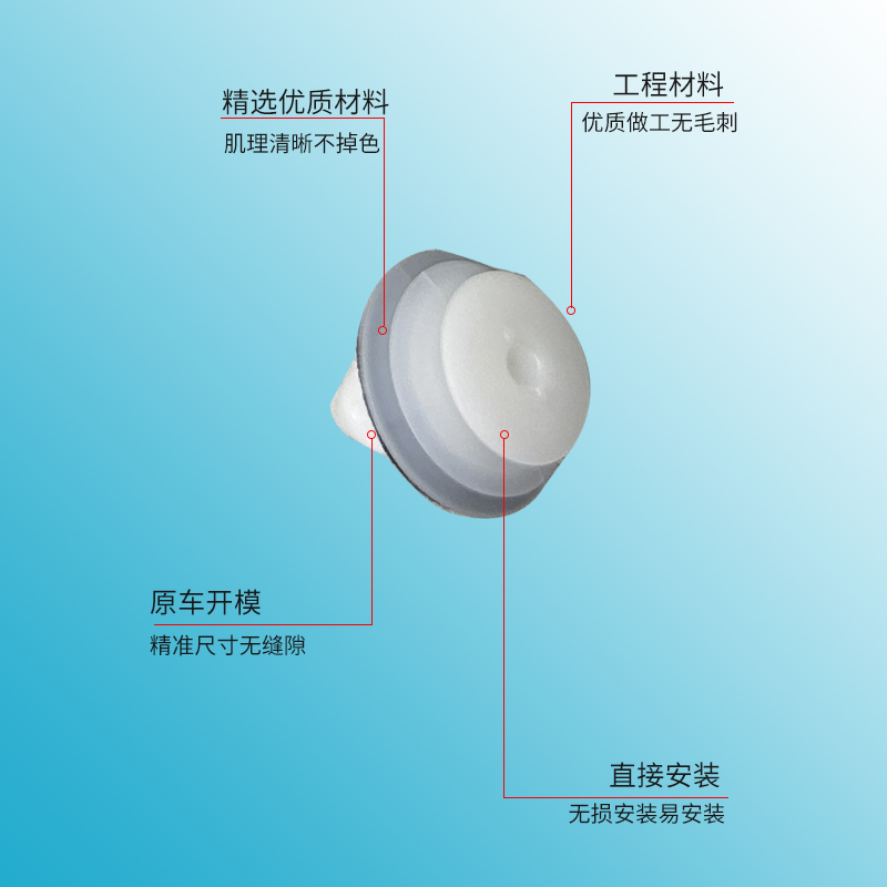 斯柯达野帝明锐昊锐晶锐昕锐昕动车门内饰板固定卡子卡扣改装配件-图2