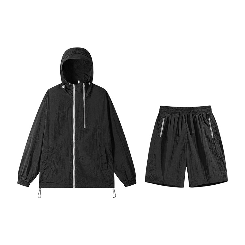 夏季款时尚户外登山宽松美式运动潮流防晒衣休闲套装男女同款,淘宝优惠券,粉丝福利购,淘宝优惠卷