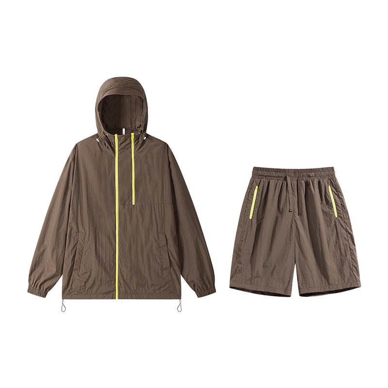 夏季款时尚户外登山宽松美式运动潮流防晒衣休闲套装男女同款,淘宝优惠券,粉丝福利购,淘宝优惠卷