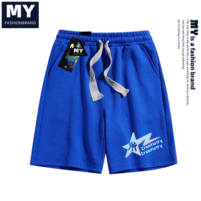 MY夏季新款男士户外运动时尚潮流印花短裤外穿运动裤