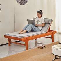 Gold Flowers Pear Wood Solid Wood Precious courtesans Afternoon Chairs Single Beds Chinese Vegan Noodles Living-room Sofa Reclining Red Wood Furniture