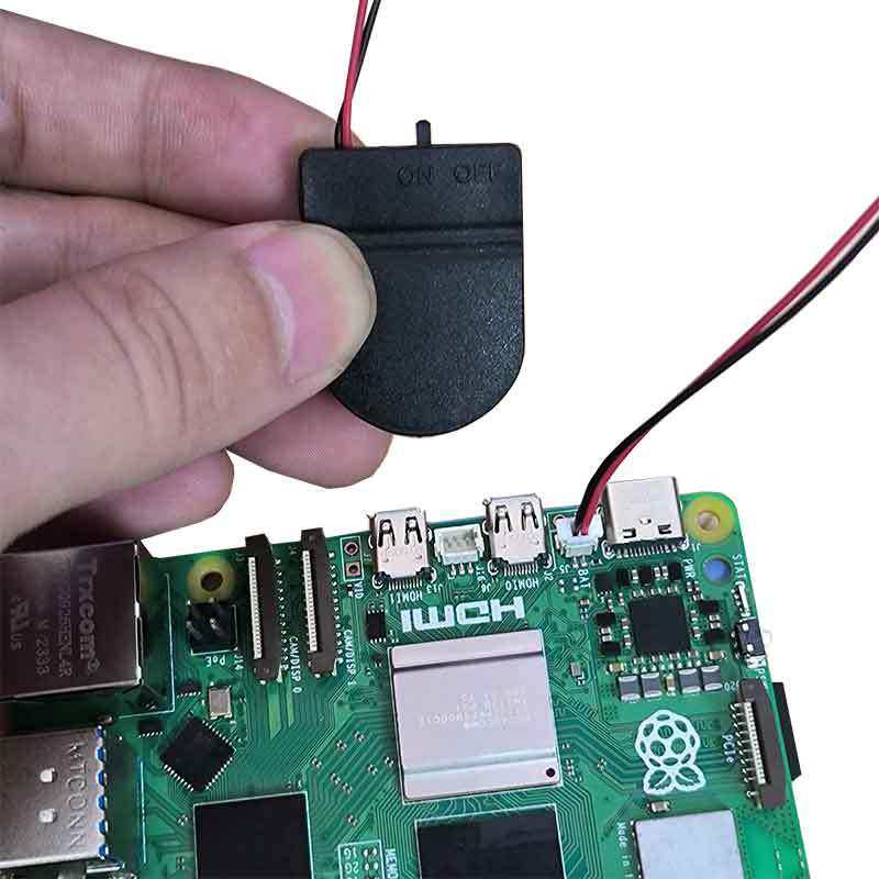 树莓派5 RTC电池盒 时钟供电ABS外壳2032纽扣锂电池供电1.0MM端子,淘宝优惠券,粉丝福利购,淘宝优惠卷