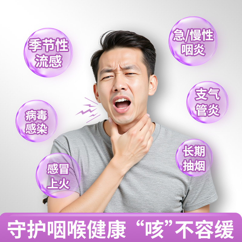 【化痰止咳】Strepsils使立消咽炎润喉糖盐酸氨溴索护嗓薄荷含片