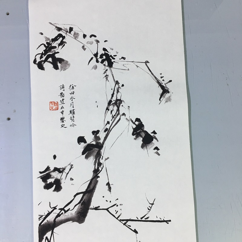 徐渭驴背吟诗图人物风景水墨国画真迹微喷复制客厅书房挂轴装饰画-图1