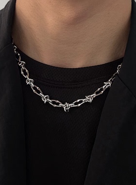 芒星双层项链男款潮毛衣