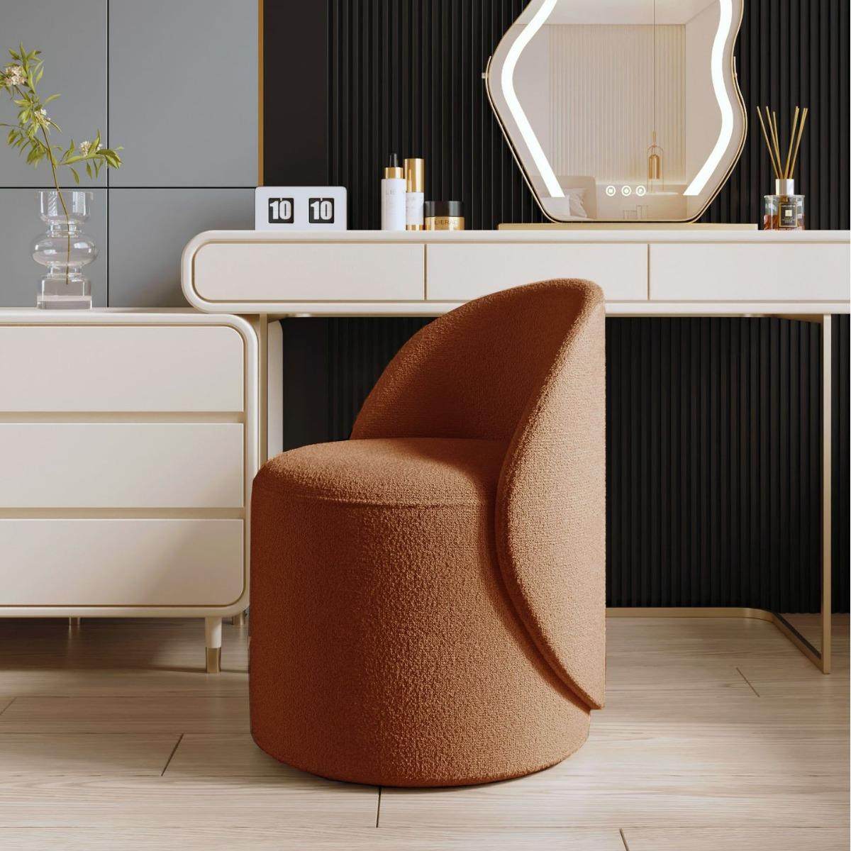 卧室梳妆凳旋转轻奢化妆凳家用网红椅子现代靠背书桌梳妆台凳拉车,淘宝优惠券,粉丝福利购,淘宝优惠卷