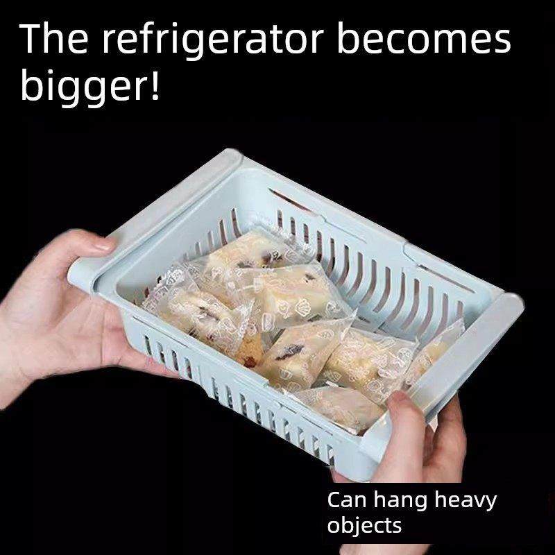 【冰箱扩容】可伸缩冰箱收纳盒保鲜整理收纳盒抽屉式隔板层鸡蛋,淘宝优惠券,粉丝福利购,淘宝优惠卷