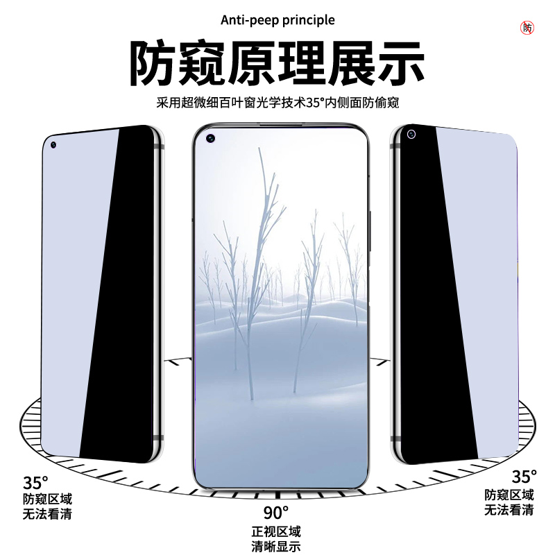 适用华为nova7防窥膜nova5pro/6/4/11钢化膜nova12/10/11se/9se/8se防偷窥nova5ipro手机贴膜nove3/7se水凝膜 - 图1