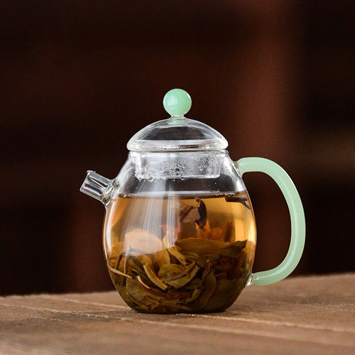 玉龙蛋玻璃小茶壶高硼硅耐热泡茶壶功夫茶具单人用小茶壶单壶茶壶 - 图2