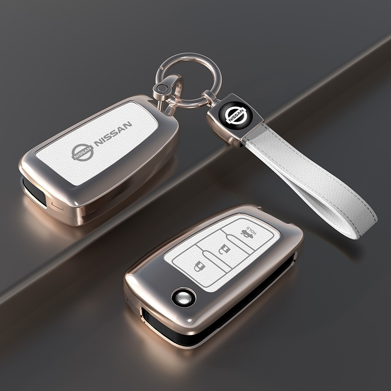 适用于日产钥匙套14代轩逸天籁逍客奇骏骐达楼兰探陆途达金属壳扣
