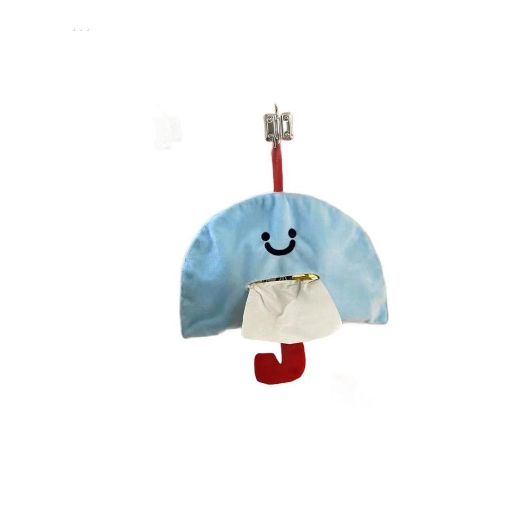 车载纸抽盒蘑菇纸巾盒挂式可爱后排抽纸盒汽车纸巾挂袋车内装饰 - 图3