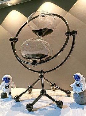 速发沙漏创意摆件流画高级感办公室轻酒客饰奢柜电视柜家居装厅品