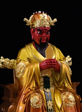 速发龙五爷广客龙王菩萨树脂像艺家济厅中式人物桌面工居品摆件