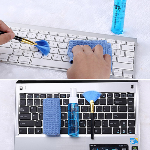 笔记本电脑清洁剂套装液晶屏幕清洁液键盘清洁喷雾抹布毛刷-图2