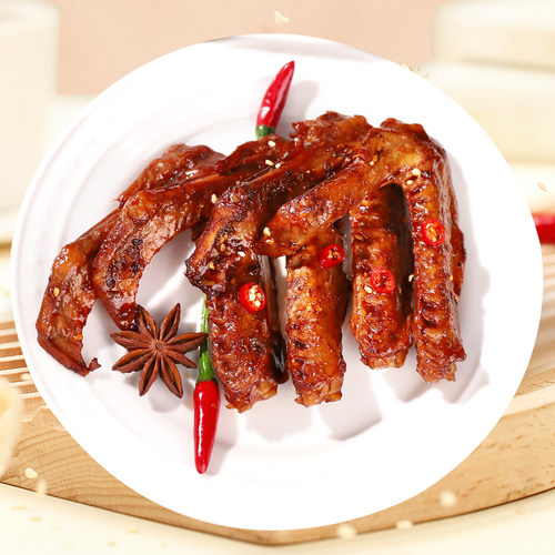 正宗乡吧佬香辣烤鸭翅乡吧佬鸭货开袋即食休闲零食速食翅尖翅根 - 图0