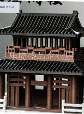 3D打印中式古建筑模型假山吸水石E水陆缸鱼缸微景观造景庭院盆景.