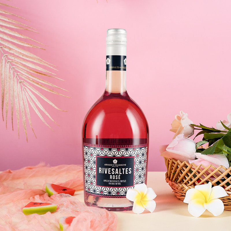 酒云网法国进口粉色女士葡萄酒 酒云网桃红静态葡萄酒