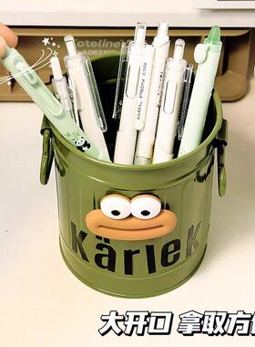 搞怪笔筒大容量办公室桌面收纳盒学生女孩学生男孩轻奢高颜值摆件
