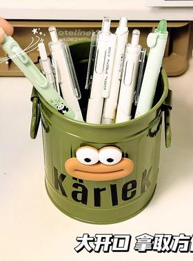 搞怪笔筒大容量办公室桌面收纳盒学生女孩学生男孩轻奢高颜值摆件