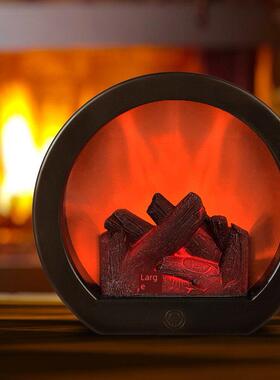 彷真电子火焰氛围灯乔迁之喜火炉进宅火盆搬家仪式用品入户摆件喜