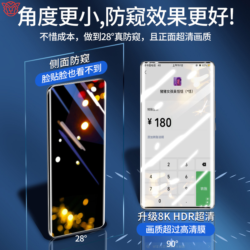 适用于opporeno9pro半包水凝膜findx5/x3/x2pro手机膜reno7/6/5/4防偷窥k10/k9防摔a97/a95防刮se保护膜por+ - 图0