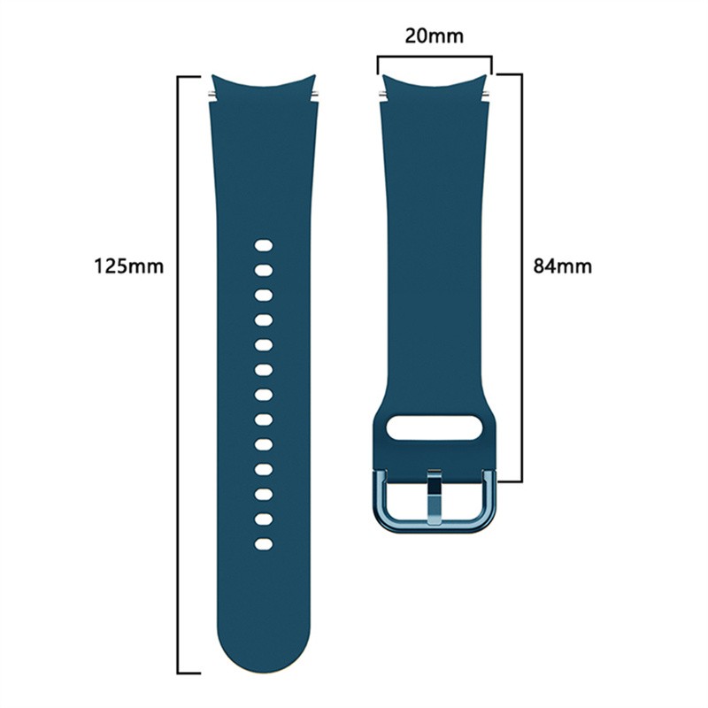 适用三星galaxy watch6/5/4 classic硅胶表带40/46mm官方款运动替换42腕带44mm配件Samsung智能手表非原装pro - 图1