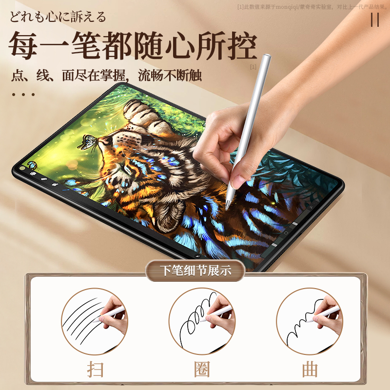 适用三星平板Tab S9Fe类纸膜GalaxyS8ultra保护膜书写绘画S7+Plus屏幕贴膜S6Lite三星A8防反光肯特纸感12.4寸 - 图2