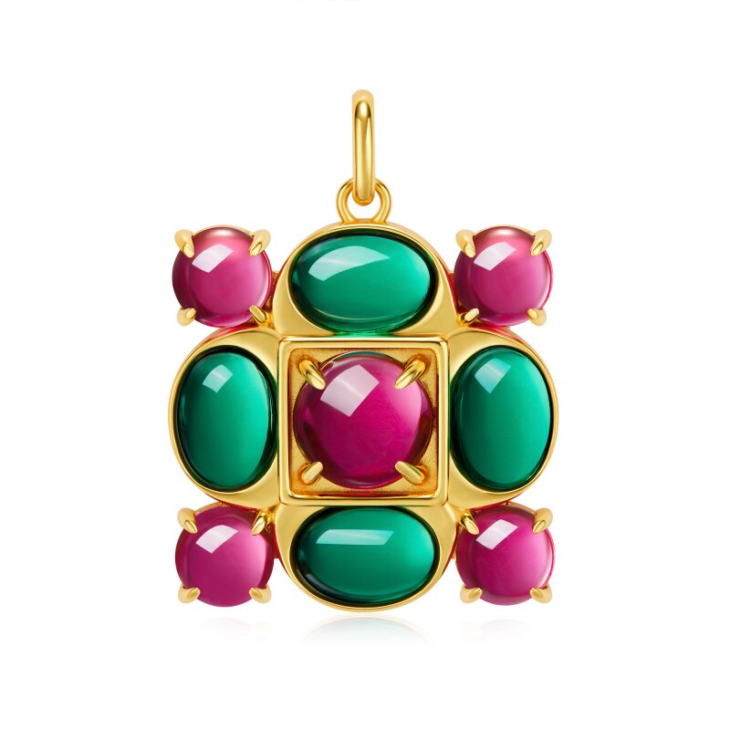 吾往繁花项链原创深圳博物馆联名文创科威特繁花