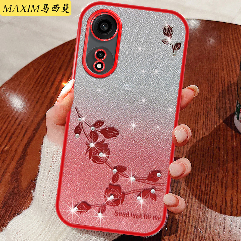 oppoA1pro手机壳新款0pp0a2pro的手机套网红潮女PHSQ110全包防摔钻oppoa15G创意x软外壳曲面屏薄渐变A1活力版 - 图3