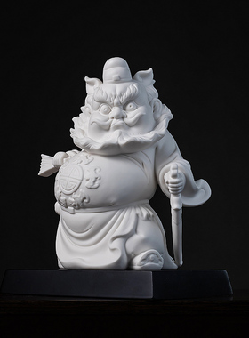 陶瓷摆件钟馗神像德化白瓷