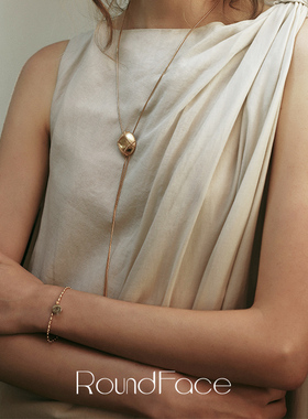 【辛芷蕾同款】RoundFace 2025新款原创高级感项链轻奢小众毛衣链