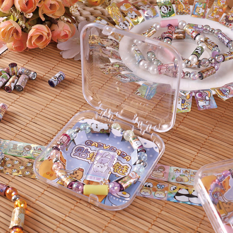 跨境爆款StickiRolls贴纸手链DIY贴纸手串串珠手环儿童玩具礼物,淘宝优惠券,粉丝福利购,淘宝优惠卷
