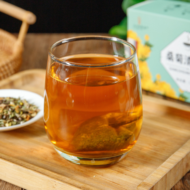 九州佰草集桑菊清糖茶桑叶决明子葛根菊花青钱柳牛蒡根甘草养生茶 - 图1