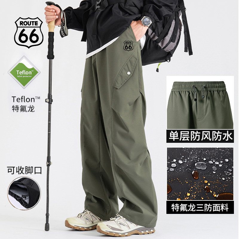 ROUTE66三合一冲锋裤特氟龙防水防风户外徒步三防登山裤男女同款 - 图1