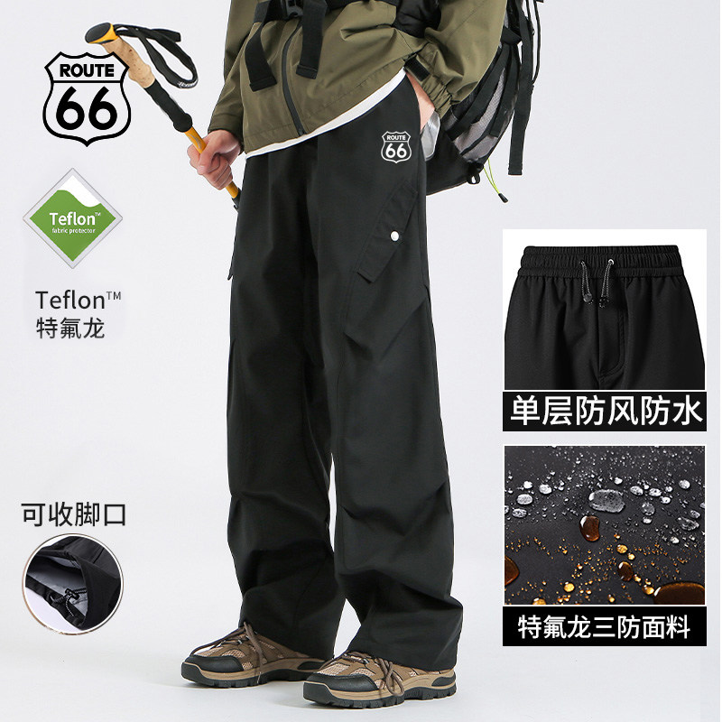 ROUTE66三合一冲锋裤特氟龙防水防风户外徒步三防登山裤男女同款 - 图3