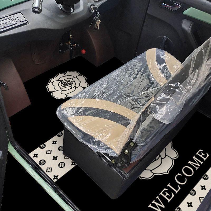 三轮车脚踏垫电动四轮脚垫防滑耐磨吸水通用封闭式可裁剪 - 图3