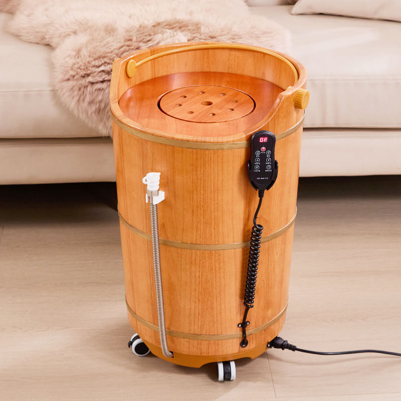 泡脚木桶过膝盖过小腿木质熏蒸桶家用洗脚恒温足浴桶蒸泡两用木桶,淘宝优惠券,粉丝福利购,淘宝优惠卷