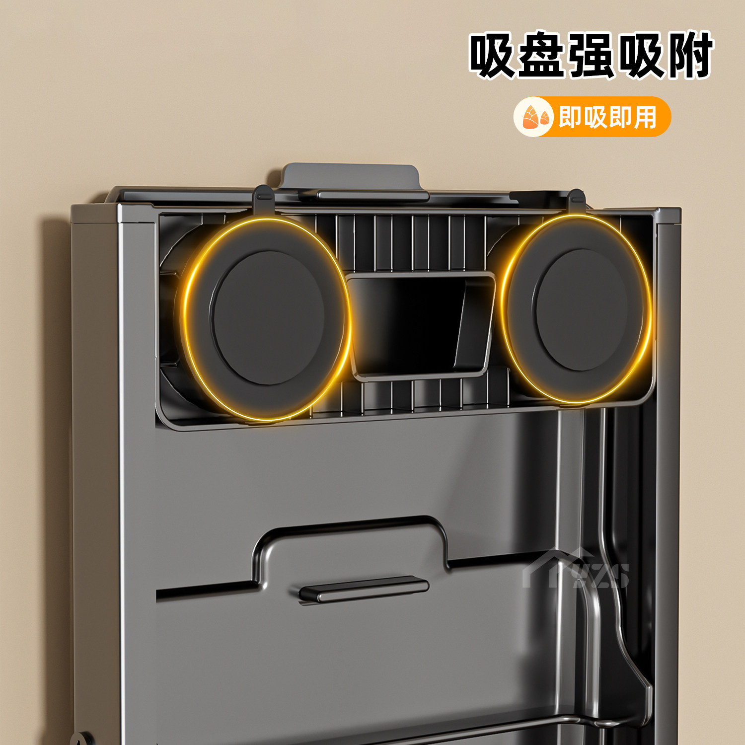 吸盘式厨房置物架多层折叠备菜多功能配菜壁挂神器免打孔盘子收纳,淘宝优惠券,粉丝福利购,淘宝优惠卷